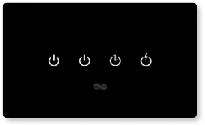 black smart touch switch premium design