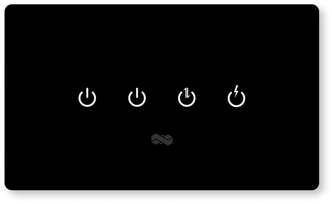 Gallery 21 black smart touch switch premium design