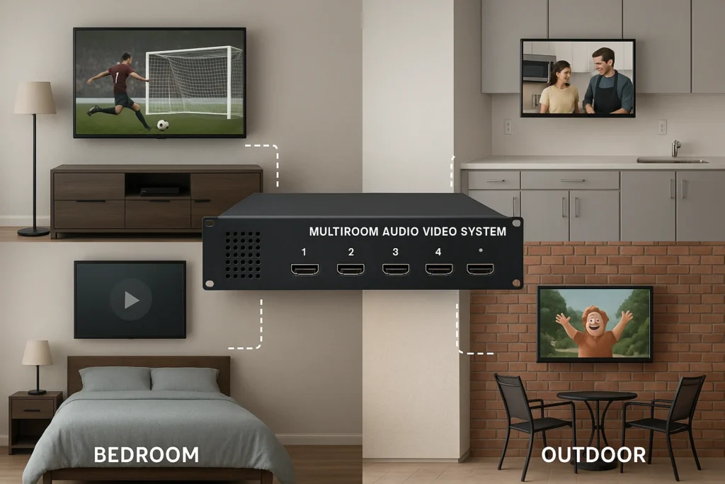 Multiroom Audio & Video 1 Ceiling speakers for multiroom audio installation in Chennai