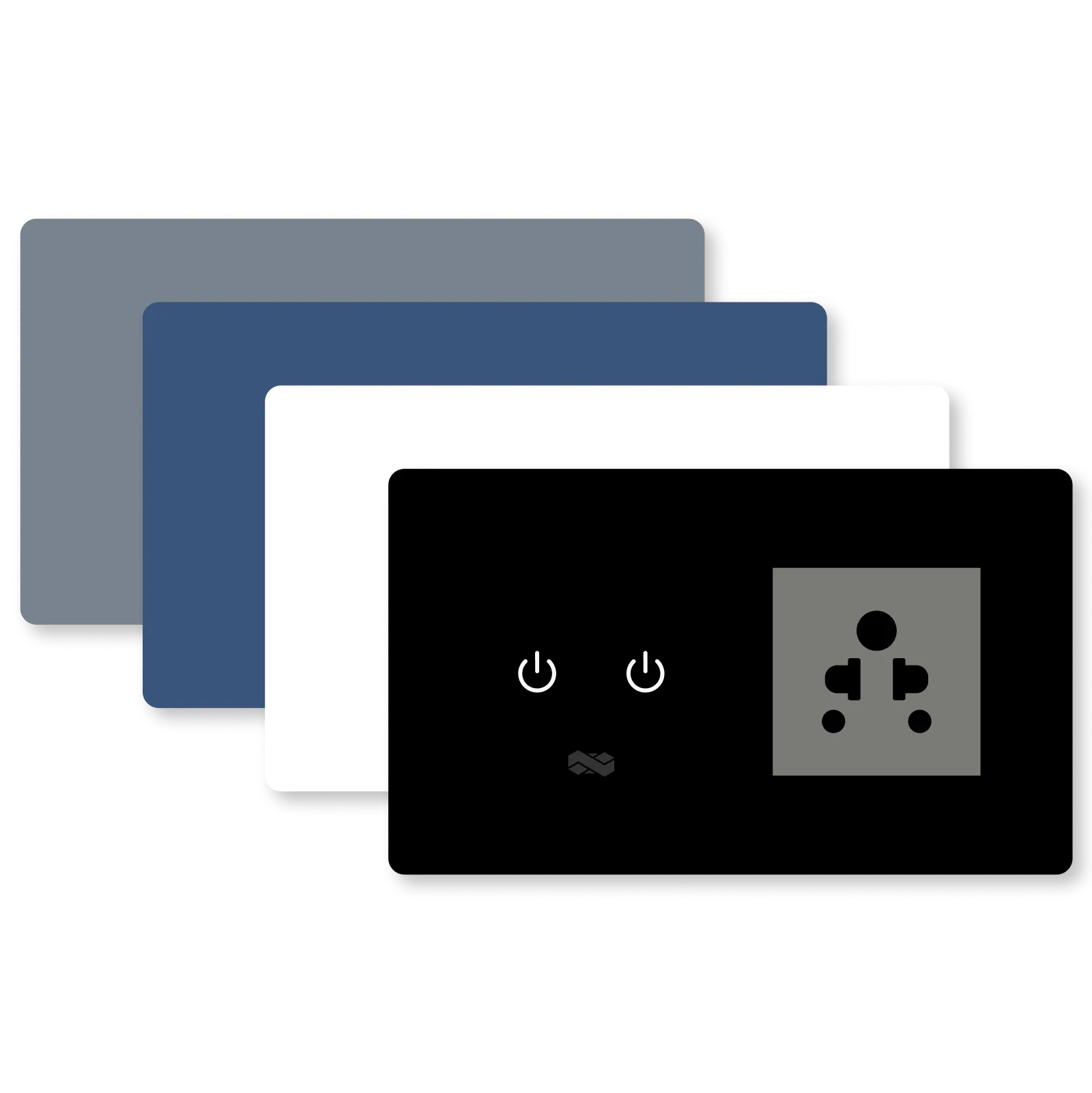 Gallery 9 glass touch switch with LED indicators